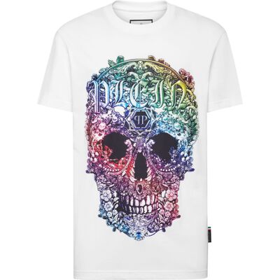 Philipp Plein T-Shirt Skull Weiß/Mehrfarbig 2XL Philipp Plein T-Shirt Skull Weiß/Mehrfarbig 2XL