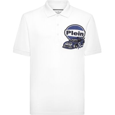 Philipp Plein Poloshirt Racing Weiß L Philipp Plein Poloshirt Racing Weiß L