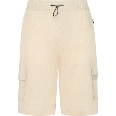 Philipp Plein Linen Short Trousers Coolkid Cargo Beige M Philipp Plein Linen Short Trousers Coolkid Cargo Beige M