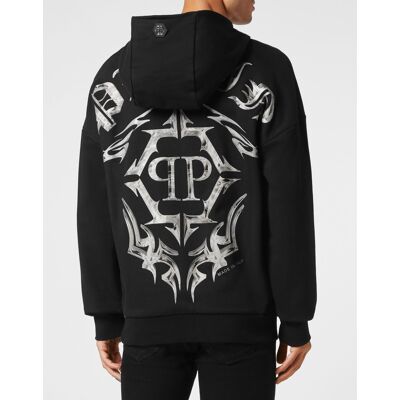Philipp Plein Hoodie Chrome Schwarz 2XL Philipp Plein Hoodie Chrome Schwarz 2XL
