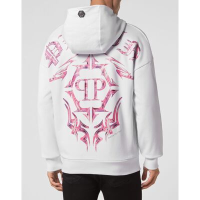 Philipp Plein Hoodie Chrome Weiß XL Philipp Plein Hoodie Chrome Weiß XL