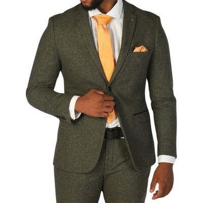 Paul Andrew Olivgrüner Herrenblazer aus Wollmischung und Tweed Grün 34 (Brust) Paul Andrew Olivgrüner Herrenblazer aus Wollmischung und Tweed Grün 34 (Brust)