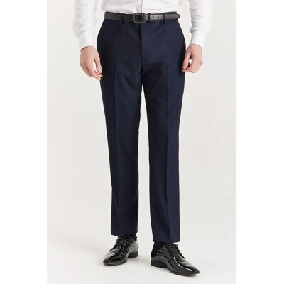 Paul Andrew Marineblaue Anzughose für Herren im Prince-of-Wales-Stil Blau 32 (Größe) Paul Andrew Marineblaue Anzughose für Herren im Prince-of-Wales-Stil Blau 32 (Größe)