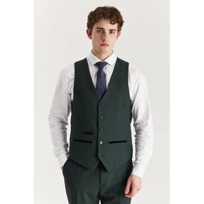 Paul Andrew Grüne Anzugweste für Herren im Prince-of-Wales-Stil Grün 48 (Brust) Paul Andrew Grüne Anzugweste für Herren im Prince-of-Wales-Stil Grün 48 (Brust)