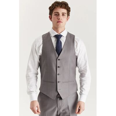 Paul Andrew Graue, maßgeschneiderte Weste für Herren, elegante, formelle Weste Grau 42 (Brust) Paul Andrew Graue, maßgeschneiderte Weste für Herren, elegante, formelle Weste Grau 42 (Brust)