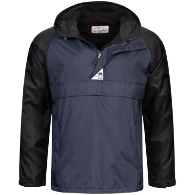 Arctic Seven Herren Regenjacke – Navy-Schwarz Schwarz L Arctic Seven Herren Regenjacke – Navy-Schwarz Schwarz L