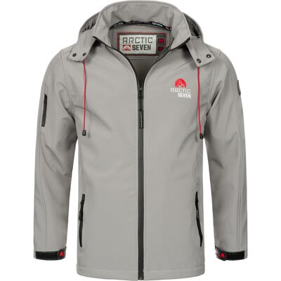 Arctic Seven Herren Softshell Jacke Hellgrau Grau M Arctic Seven Herren Softshell Jacke Hellgrau Grau M