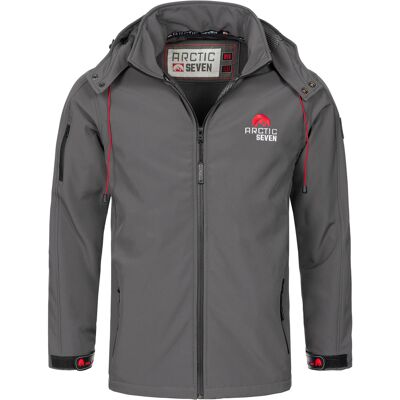 Arctic Seven Herren Softshell Jacke Dunkelgrau Grau L Arctic Seven Herren Softshell Jacke Dunkelgrau Grau L
