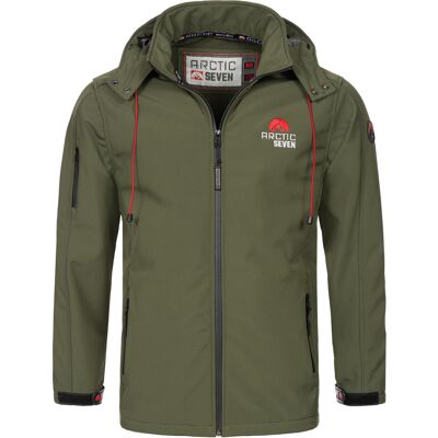 Arctic Seven Herren Softshell Jacke Olive Grün M Arctic Seven Herren Softshell Jacke Olive Grün M