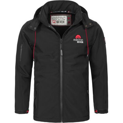 Arctic Seven Herren Softshell Jacke Schwarz Schwarz L Arctic Seven Herren Softshell Jacke Schwarz Schwarz L