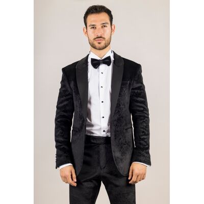 TruClothing Herren schwarzer 3-teiliger Samt Hochzeitsanzug formell Schwarz 36" (Chest) 30" (Waist) TruClothing Herren schwarzer 3-teiliger Samt Hochzeitsanzug formell Schwarz 36" (Chest) 30" (Waist)