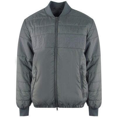 Ice Iceberg - Schlichte, wattierte Bomberjacke in Grau Grau L Ice Iceberg - Schlichte, wattierte Bomberjacke in Grau Grau L