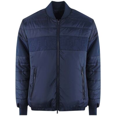 Ice Iceberg - Einfarbige, wattierte Bomberjacke in Marineblau Marine M Ice Iceberg - Einfarbige, wattierte Bomberjacke in Marineblau Marine M