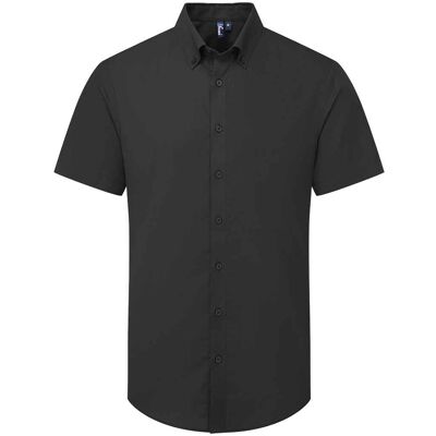 Premier - "Supreme" Formelles Hemd für Herren kurzärmlig (Schwarz) Schwarz S Premier - "Supreme" Formelles Hemd für Herren kurzärmlig (Schwarz) Schwarz S
