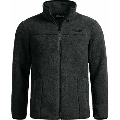 Arctic Seven Herren Sherpa Fleecejacke – Warme Outdoorjacke mit Zipper – Anthrazit Schwarz L Arctic Seven Herren Sherpa Fleecejacke – Warme Outdoorjacke mit Zipper – Anthrazit Schwarz L
