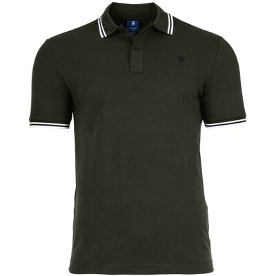 G Star Raw Dunda Slim Stripe Polo Poloshirt Grau M G Star Raw Dunda Slim Stripe Polo Poloshirt Grau M