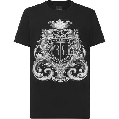 Billionaire T-Shirt Rundhalsausschnitt Ss Crest Barock Schwarz 2XL Billionaire T-Shirt Rundhalsausschnitt Ss Crest Barock Schwarz 2XL