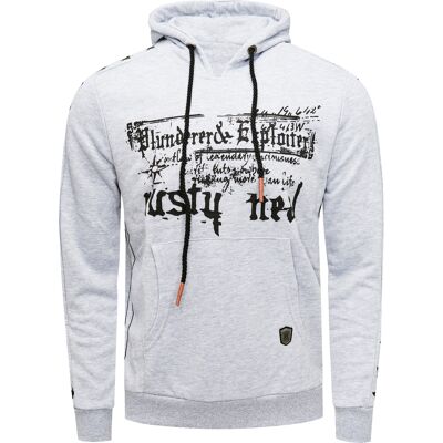 Rusty Neal Herren Grau Kapuzensweatshirt Rusty Neal Herren Grau Kapuzensweatshirt