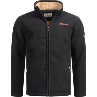 Arctic Seven Herren Fleece Jacke – Schwarz Schwarz M Arctic Seven Herren Fleece Jacke – Schwarz Schwarz M