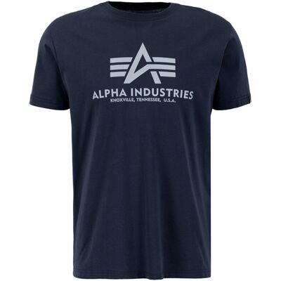 alpha industries Basic Reflective Print T-Shirt Blau S alpha industries Basic Reflective Print T-Shirt Blau S