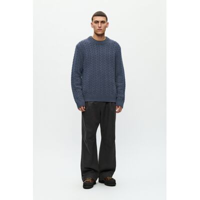 Wood Wood Strickpullover WWSteve Casual fit blue Blau XL Wood Wood Strickpullover WWSteve Casual fit blue Blau XL