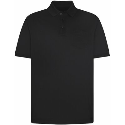 Bugatti Herren Polo mit Brusttasche Schwarz S Bugatti Herren Polo mit Brusttasche Schwarz S