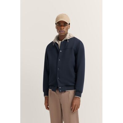 Bugatti Herren Sweatjacke mit sportlichem Collegekragen Marine 2XL Bugatti Herren Sweatjacke mit sportlichem Collegekragen Marine 2XL