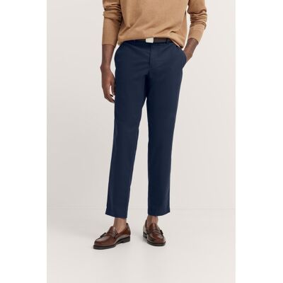 Bugatti Herren Chino mit praktischen Gürtelschlaufen Marine 34W/32L Bugatti Herren Chino mit praktischen Gürtelschlaufen Marine 34W/32L