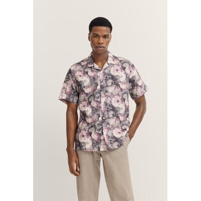 Bugatti Herren Shirt mit Blumenmuster Braun XL Bugatti Herren Shirt mit Blumenmuster Braun XL