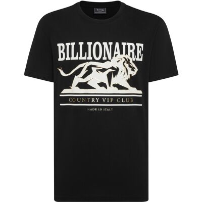 Billionaire T-Shirt Round Neck Ss Lion Schwarz M Billionaire T-Shirt Round Neck Ss Lion Schwarz M