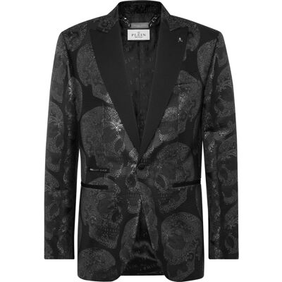 Philipp Plein Jacquard Lord Fit Blazer All Over Skull Schwarz 48 (Brust) Philipp Plein Jacquard Lord Fit Blazer All Over Skull Schwarz 48 (Brust)