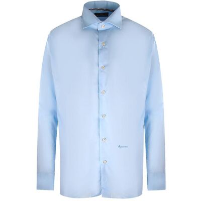 Aquascutum - Hemd für Herren, Langärmlig (Hellblau) Blau XS Aquascutum - Hemd für Herren, Langärmlig (Hellblau) Blau XS