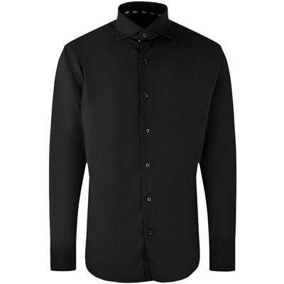 Aquascutum - Hemd für Herren, Langärmlig (Schwarz) Schwarz XS Aquascutum - Hemd für Herren, Langärmlig (Schwarz) Schwarz XS
