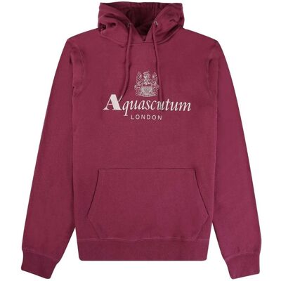 Aquascutum Herren Aktive Big Logo Kapuzenpullover (Bordeauxrot) Burgund S Aquascutum Herren Aktive Big Logo Kapuzenpullover (Bordeauxrot) Burgund S