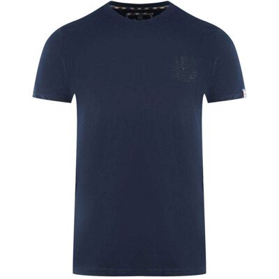 Aquascutum Herren London Aldis Tonal Logo T-Shirt (Navy Blau) Marine M Aquascutum Herren London Aldis Tonal Logo T-Shirt (Navy Blau) Marine M