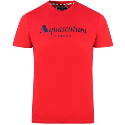 Aquascutum Herren London T-Shirt (Rot) Rot S Aquascutum Herren London T-Shirt (Rot) Rot S