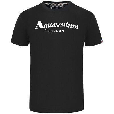 Aquascutum Herren London T-Shirt (Schwarz) Schwarz M Aquascutum Herren London T-Shirt (Schwarz) Schwarz M