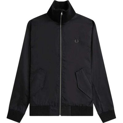 Fred Perry - Bomberjacke für Herren, gerippt, Tennis (Schwarz) Schwarz M Fred Perry - Bomberjacke für Herren, gerippt, Tennis (Schwarz) Schwarz M