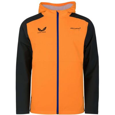 Castore x McLaren Formel-Team Herren Orange Wasserabweisende Jacke Orange XL Castore x McLaren Formel-Team Herren Orange Wasserabweisende Jacke Orange XL