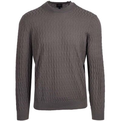 Armani Exchange Crew Neck Knitwear Grey Grau XL Armani Exchange Crew Neck Knitwear Grey Grau XL