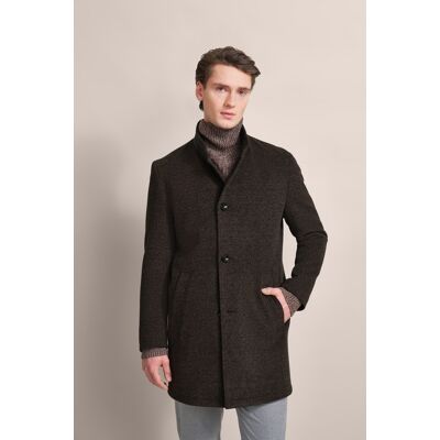 Bugatti Herren Mantel mit Stretchfunktion Braun EU 54 Bugatti Herren Mantel mit Stretchfunktion Braun EU 54