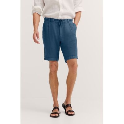 Bugatti Herren Bermuda aus Leinen-Baumwollmix Marine EU 52 Bugatti Herren Bermuda aus Leinen-Baumwollmix Marine EU 52