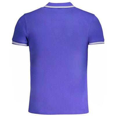 Cavalli Class Polo-Shirt Ca31307 Lila Mittelblau M Cavalli Class Polo-Shirt Ca31307 Lila Mittelblau M