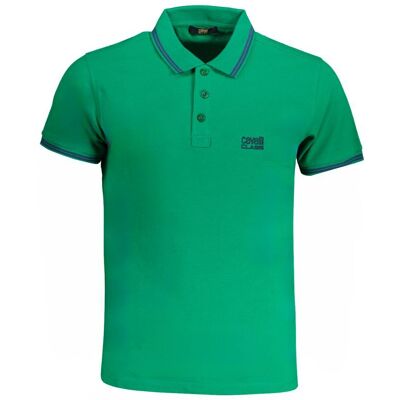 Cavalli Class Polohemd Klassischer Schnitt Dunkelgrün M Cavalli Class Polohemd Klassischer Schnitt Dunkelgrün M