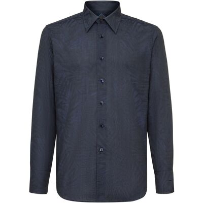 Billionaire Hemd Slim Fit Palms Dunkelblau S Billionaire Hemd Slim Fit Palms Dunkelblau S