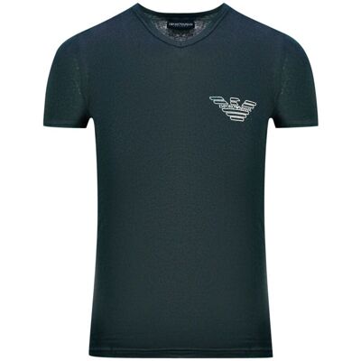 Schwarzes Unterwäsche-t-shirt Mit Emporio Armani-markenlogo Schwarz S Schwarzes Unterwäsche-t-shirt Mit Emporio Armani-markenlogo Schwarz S