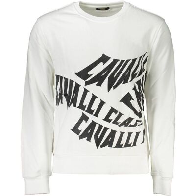 Cavalli Class Logo Sweatshirt Weiß 2XL Cavalli Class Logo Sweatshirt Weiß 2XL