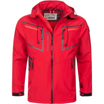 Arctic Seven Herren Softshell Jacke Rot Rot S Arctic Seven Herren Softshell Jacke Rot Rot S