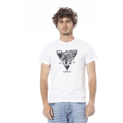 Cavalli Class Tiger Tee Klassischer Stil Weiß L Cavalli Class Tiger Tee Klassischer Stil Weiß L