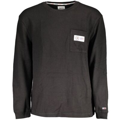 Tommy Hilfiger Waffelstrick Langarmshirt Schwarz S Tommy Hilfiger Waffelstrick Langarmshirt Schwarz S